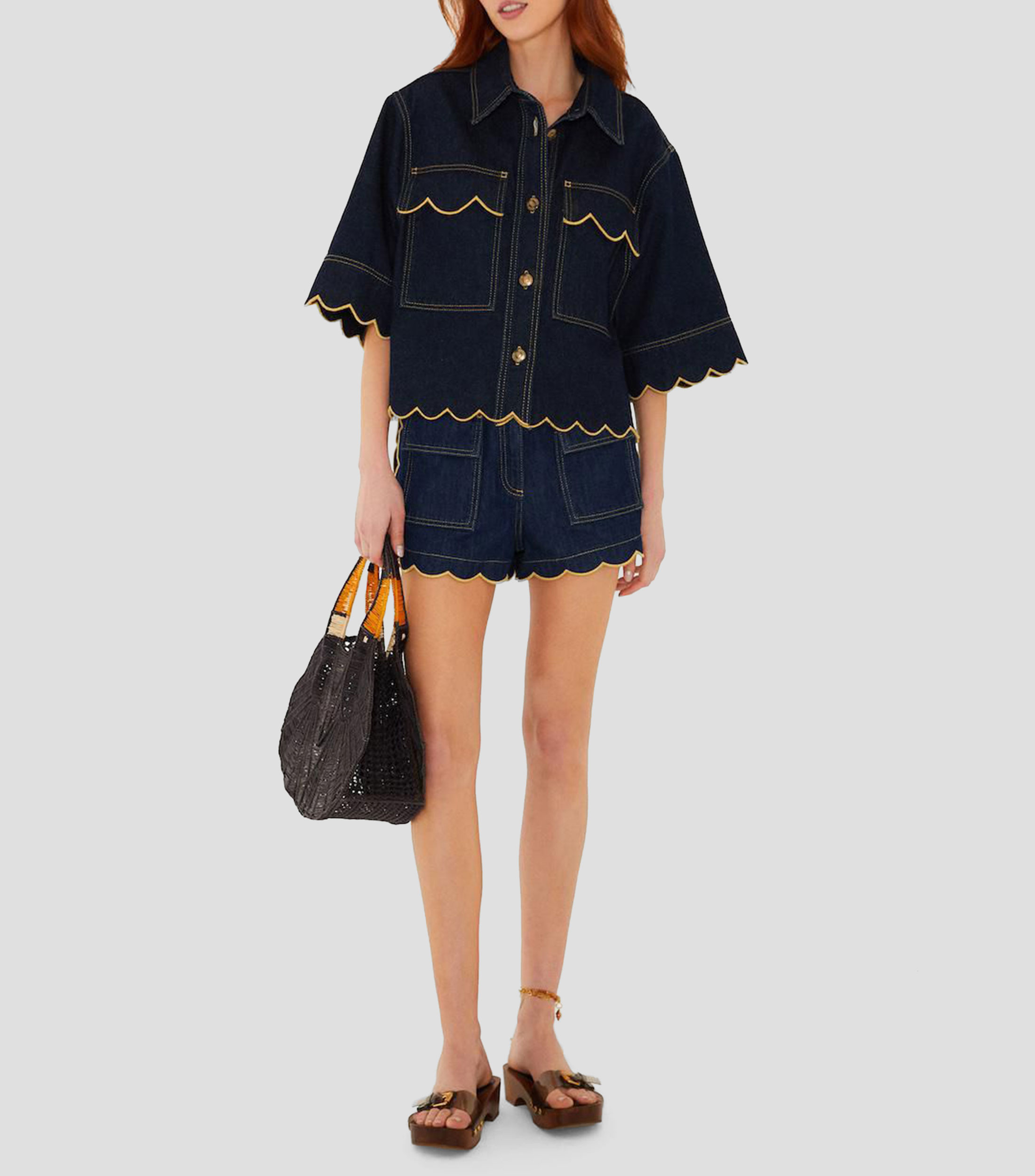 Short de mezclilla Mujer